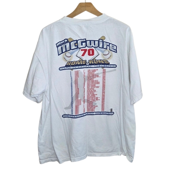 Vintage Starter | Mark McGwire St. Louis Cardinals 70 Home Runs Tee Size Large - Picture 2 of 6